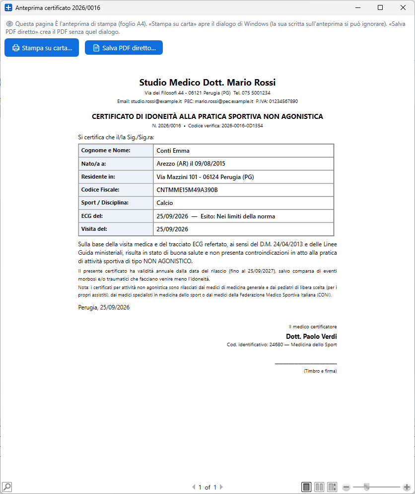 Anteprima certificato A4 GeCMeS
